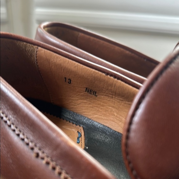 Aquatalia Classic Brown Neil  Waterproof Leather Loafers - Picture 6 of 7